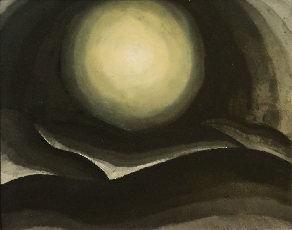Moon by Arthur G. Dove, 1928, oil on board, owned jointly by Fisk University and the Crystal Bridges Museum of American Art