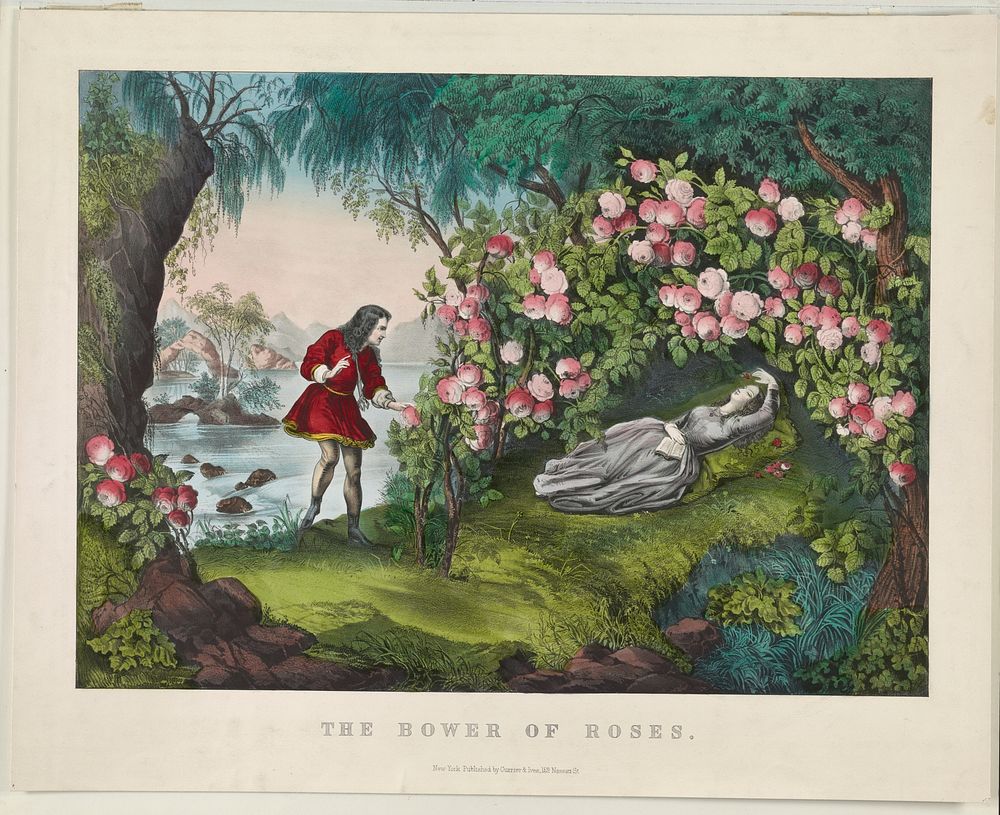 The Bower of roses between 1856 and 1907 by Currier & Ives
