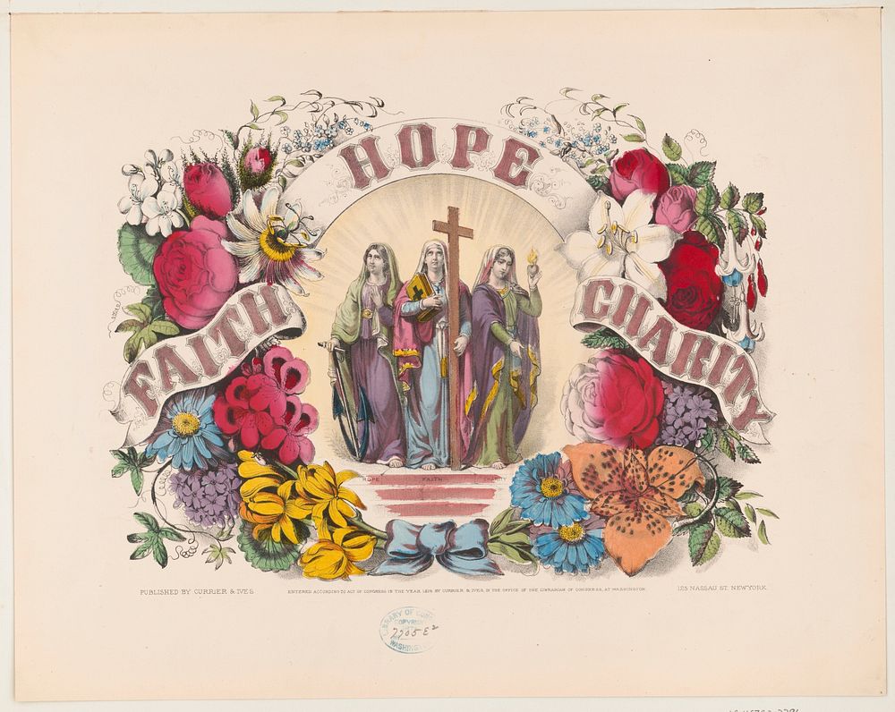 Faith Hope Charity (1874) by Currier & Ives