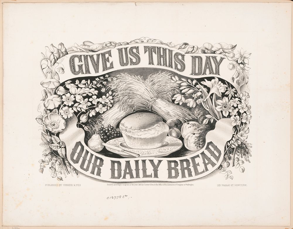Give us this day our daily bread (1872) by Currier & Ives
