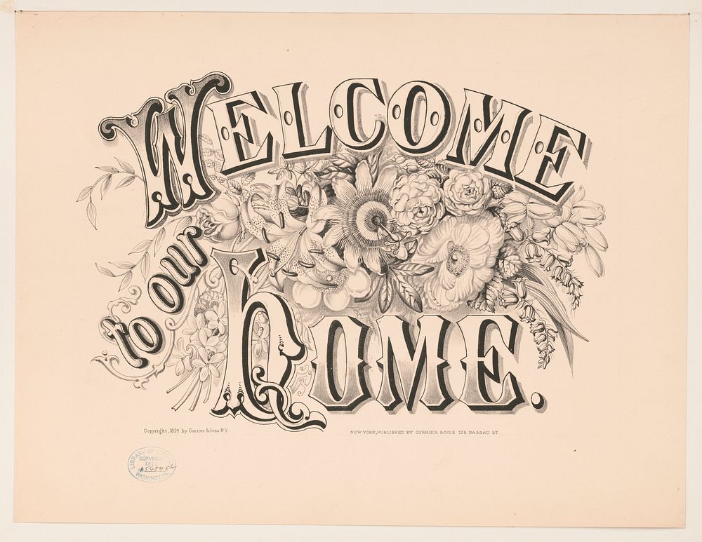 Welcome to our home (1874) by Currier & Ives