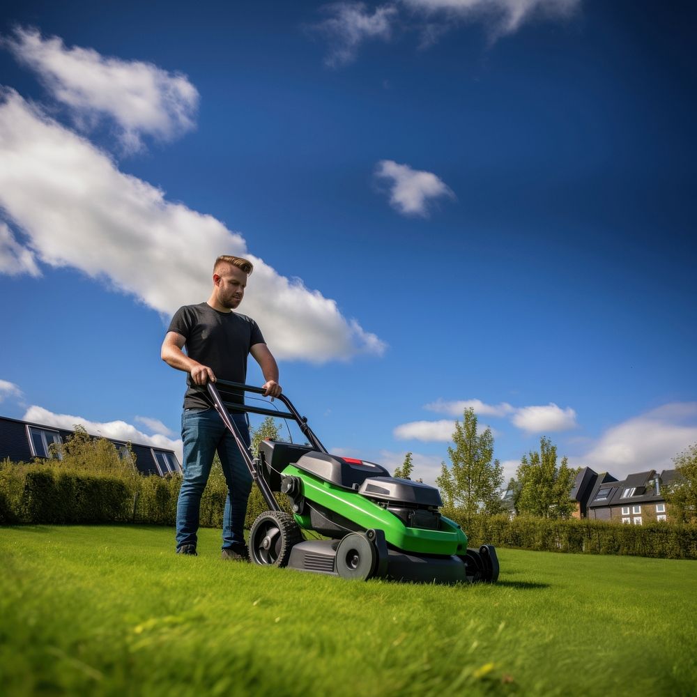 Grass lawn mower plant. AI generated Image by rawpixel.