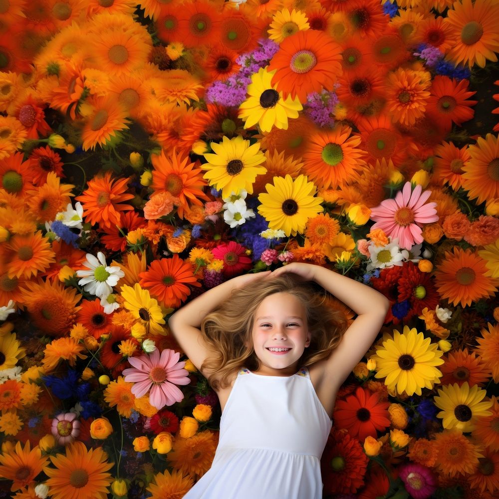 Spring flower garden sunflower portrait plant. 