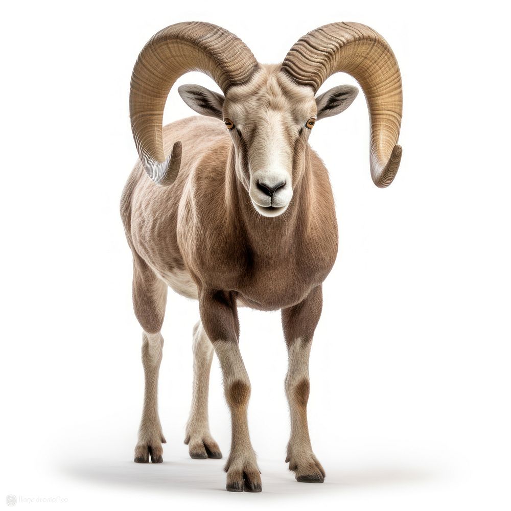 Bighorn sheep livestock animal mammal. AI generated Image by rawpixel.