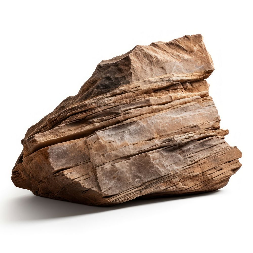 Rock mineral wood white background. AI generated Image by rawpixel.