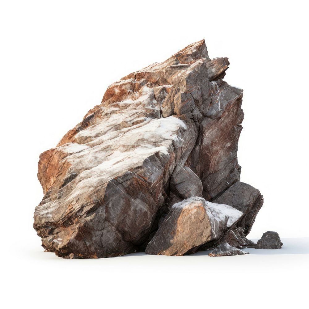Rock outdoors nature white background. AI generated Image by rawpixel.