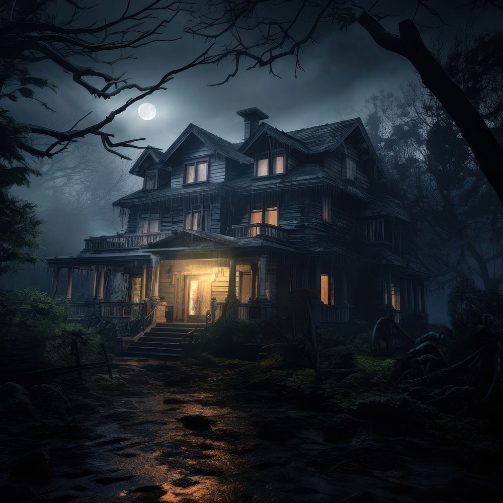 Horror house architecture building outdoors. | Premium Photo - rawpixel