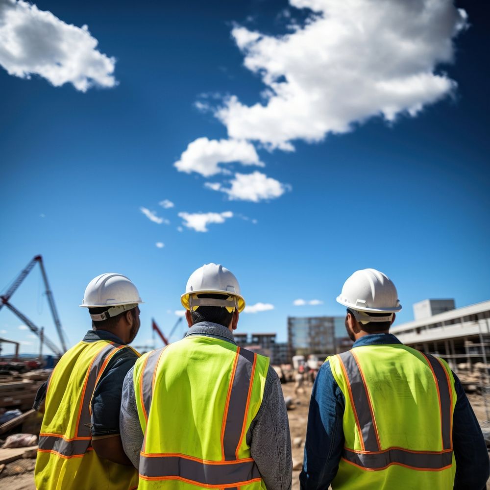 Construction hardhat helmet worker. AI generated Image by rawpixel.