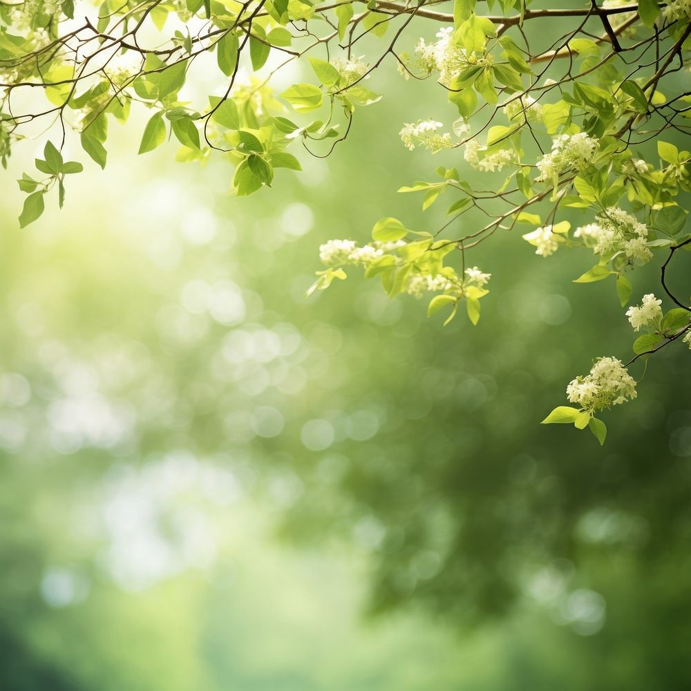 Spring green background sunlight nature . 