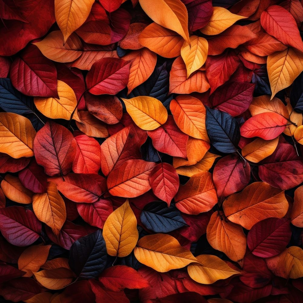 Autumn leaves  outdoors plant. 