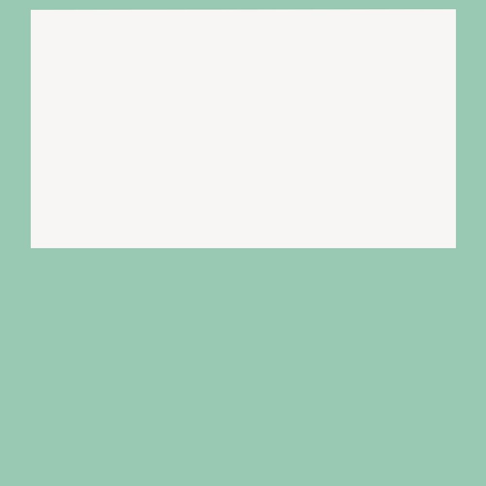 White frame on green background vector