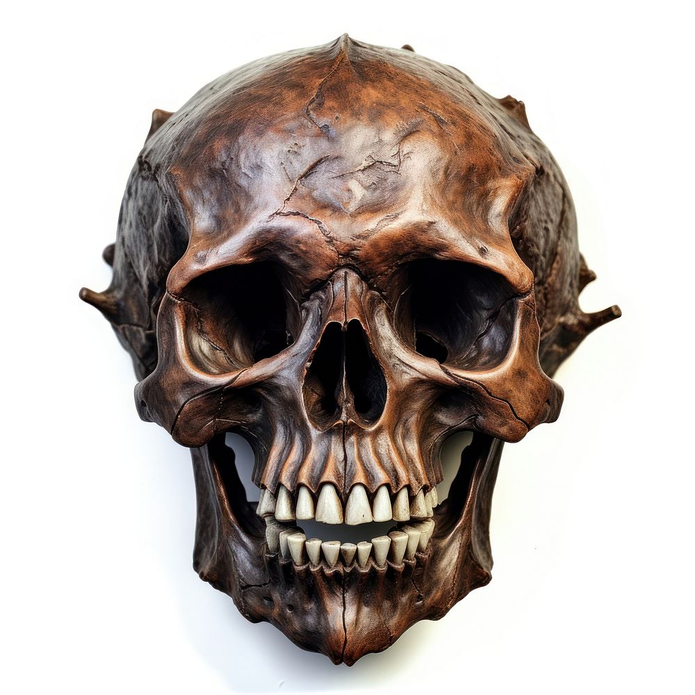 White background anthropology sculpture halloween. AI generated Image by rawpixel.