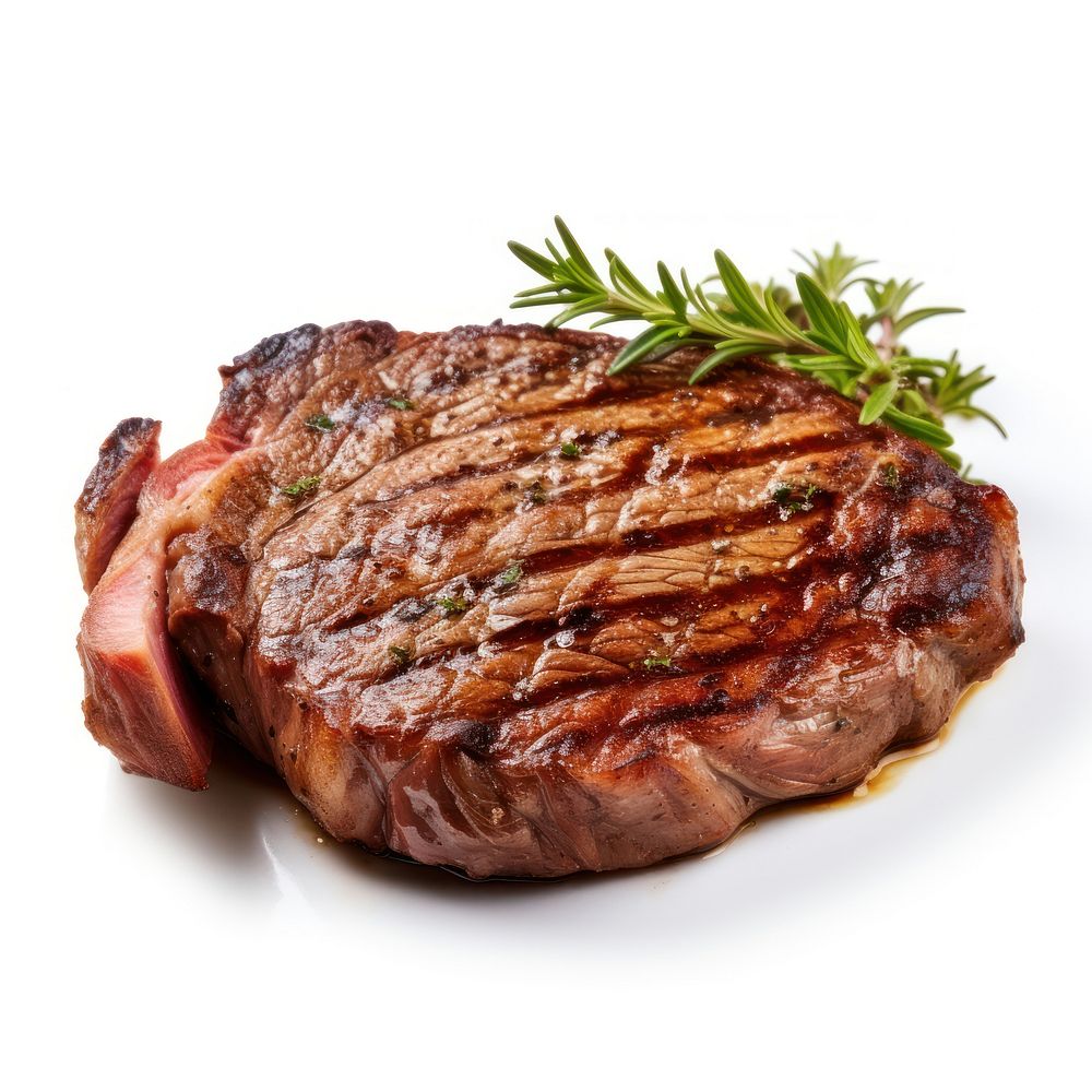 Grilled ribeye steak meat beef pork. AI generated Image by rawpixel.