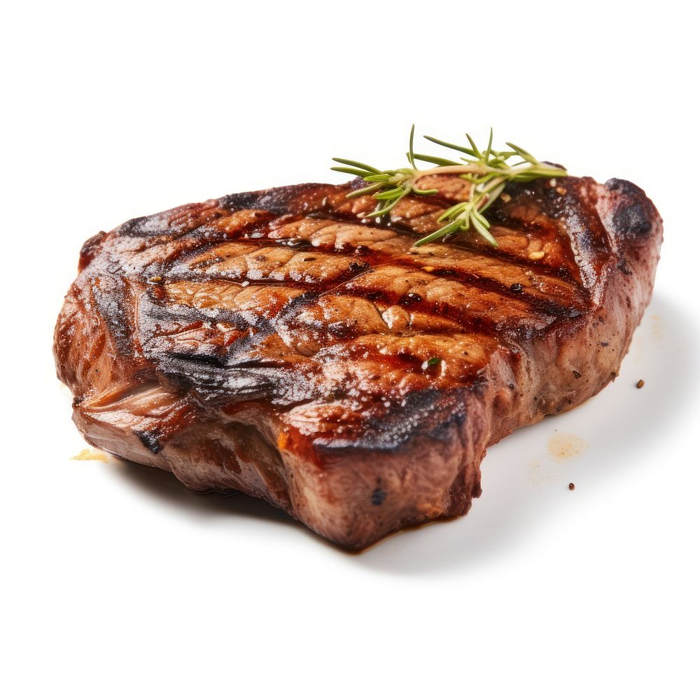 Grilled ribeye steak meat food beef. AI generated Image by rawpixel.