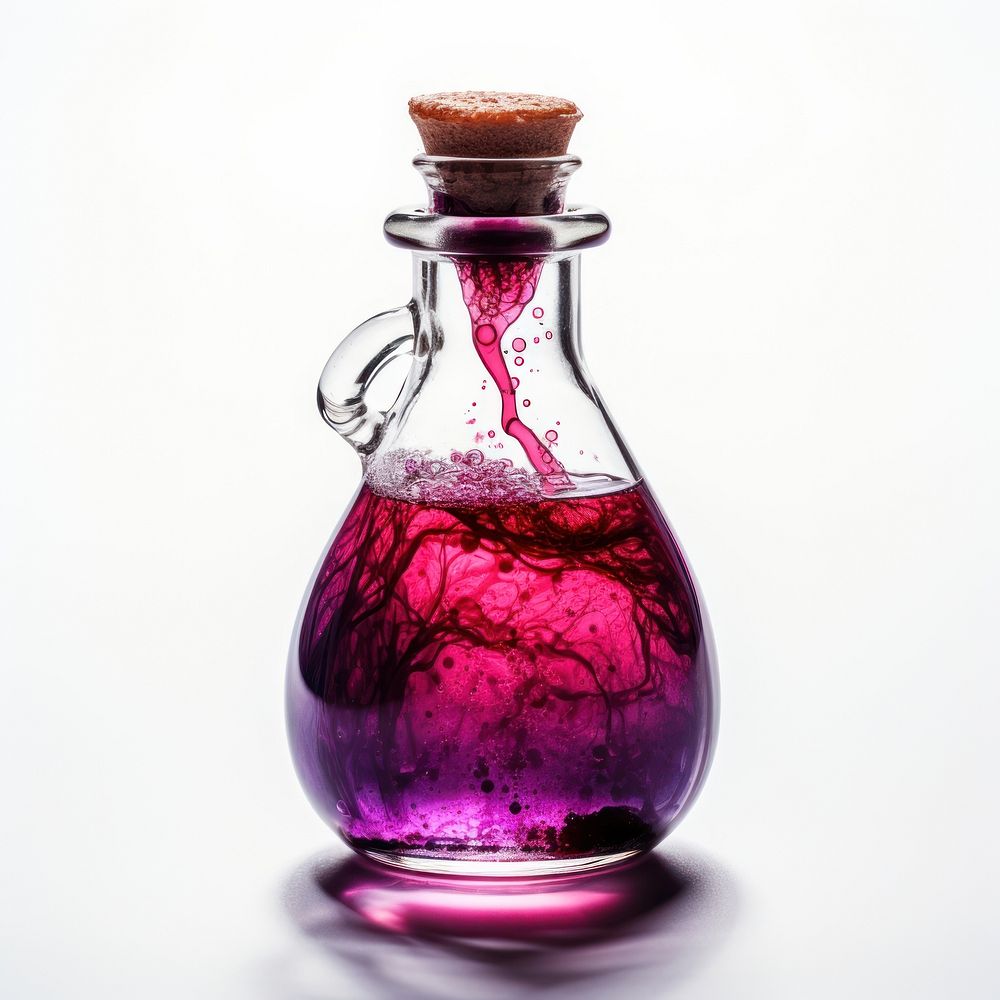 Magic love potion perfume bottle purple. AI generated Image by rawpixel.