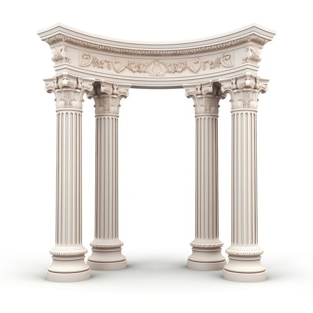 Antique arch architecture column ancient. AI generated Image by rawpixel.