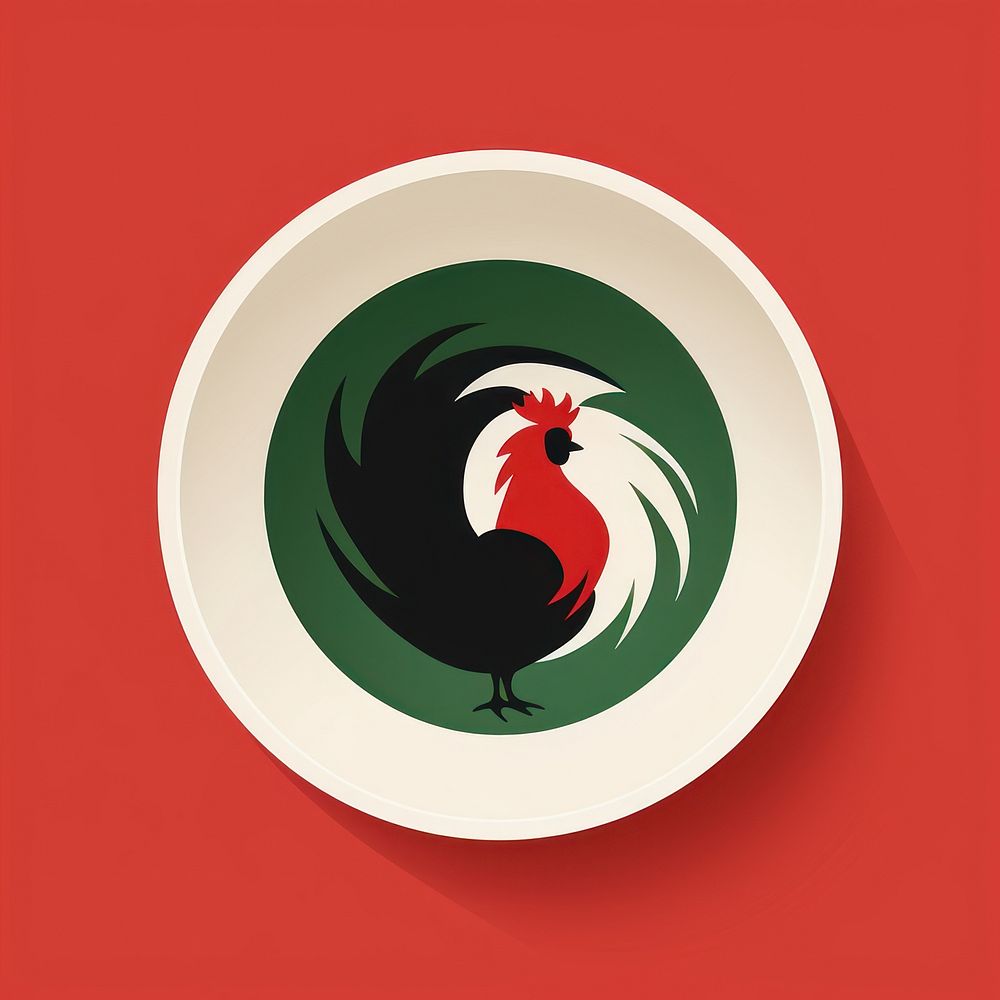 Bowl chicken rooster green. AI generated Image by rawpixel.