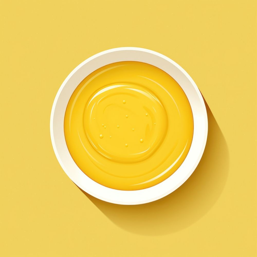 Mustard yellow shape refreshment. AI generated Image by rawpixel.