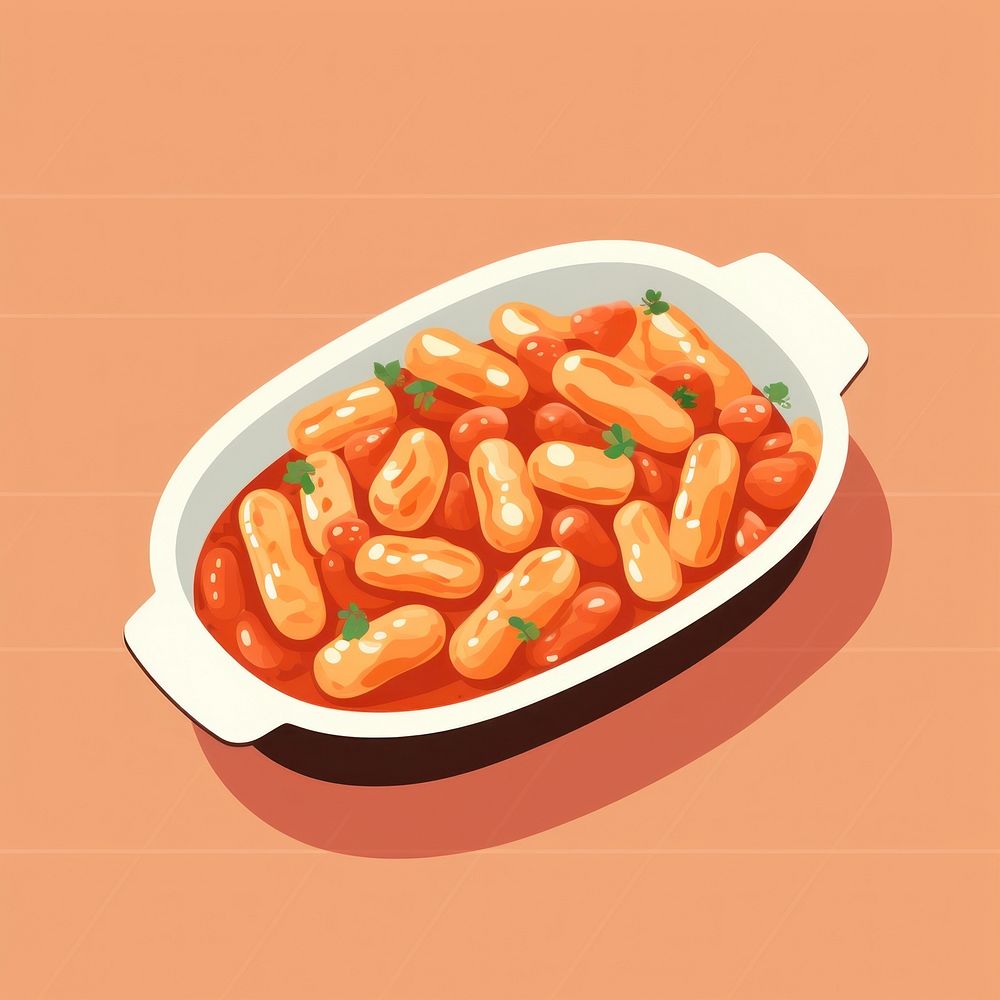 Tteokbokki food meal dish. AI generated Image by rawpixel.