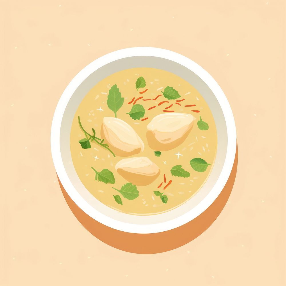 Chicken Potato Soup soup food meal. AI generated Image by rawpixel.