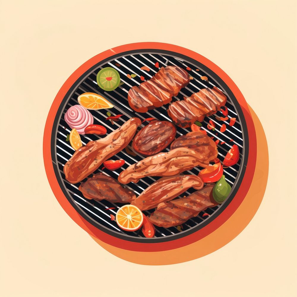 Mexican bbq grilling cooking meat. AI generated Image by rawpixel.