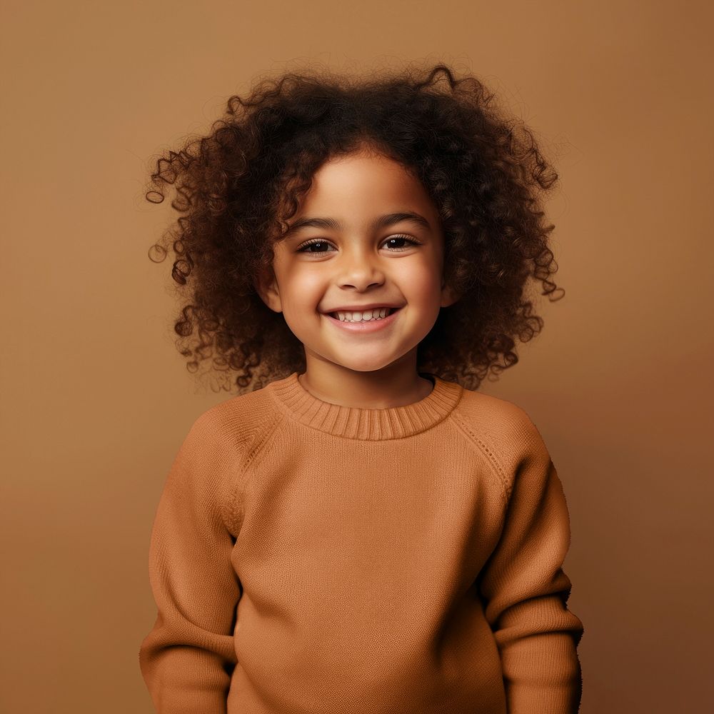 Child's sweater mockup, fashion design psd