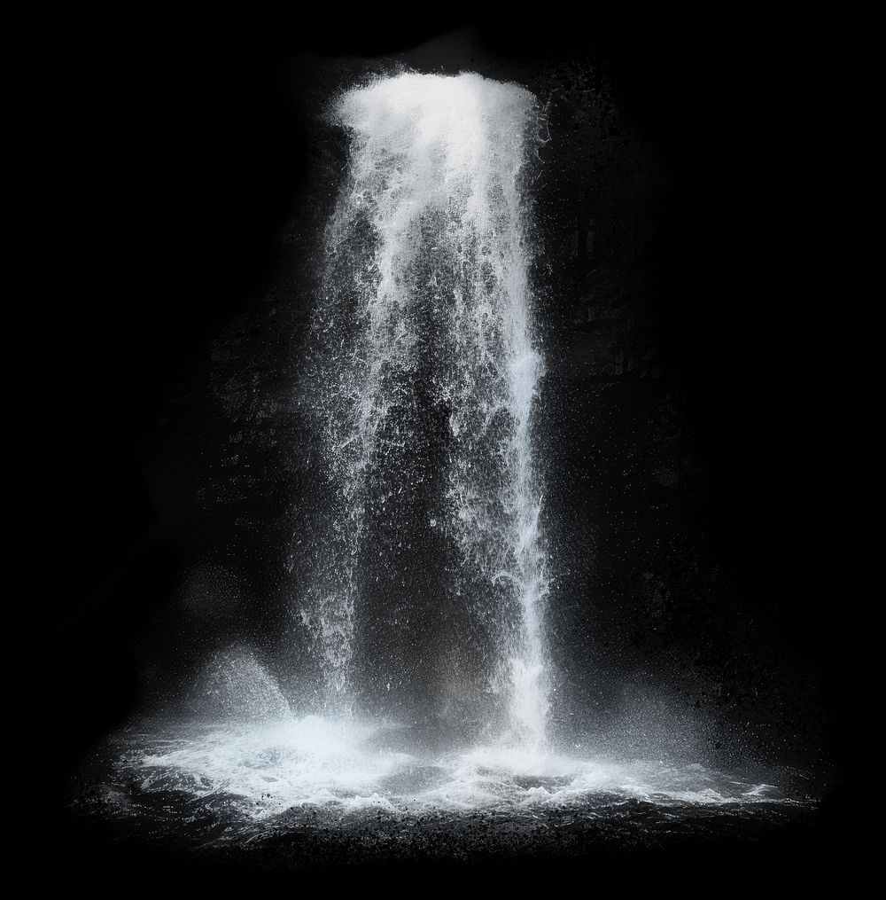 Waterfall nature effect. AI generated image by rawpixel.