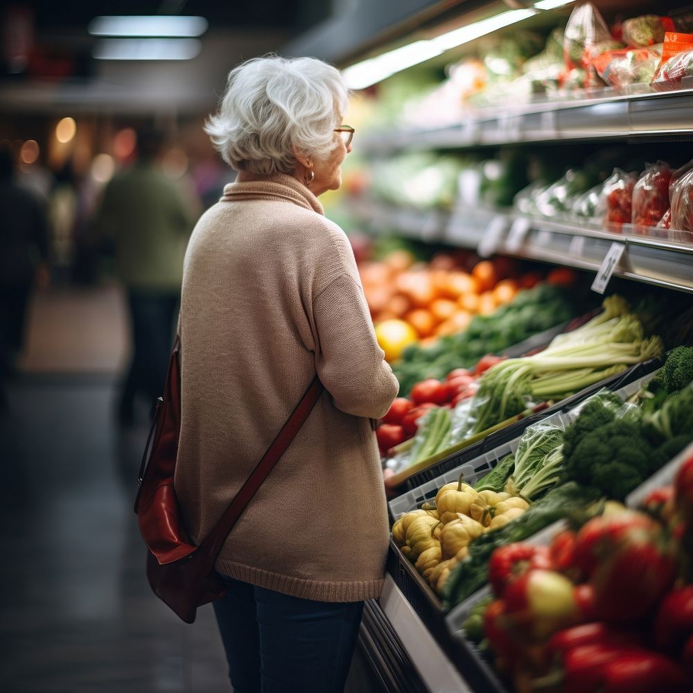 Market supermarket shopping adult. 