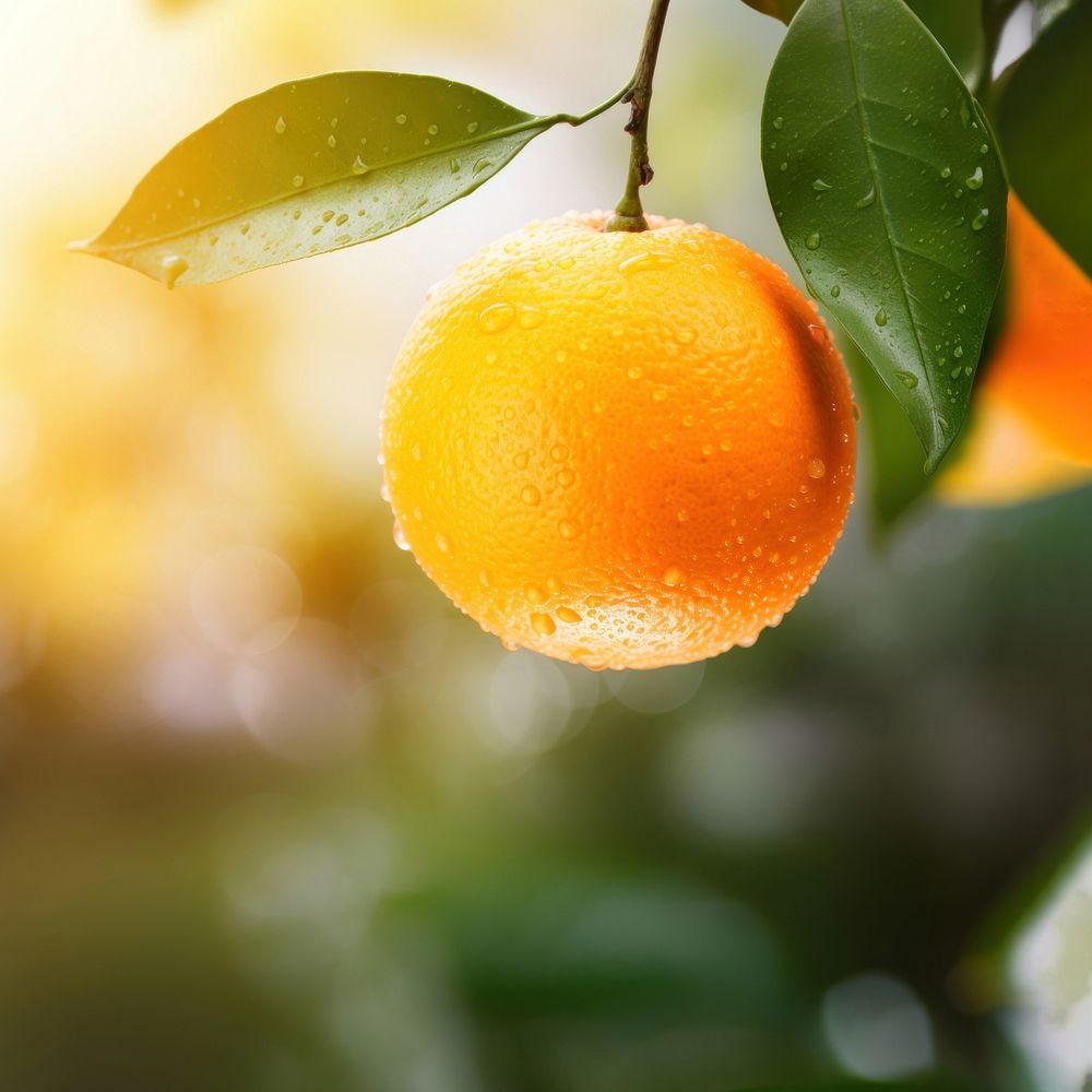 Grapefruit outdoors orange plant. AI generated Image by rawpixel.