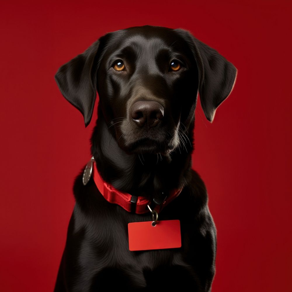 Name tag collar dog animal. AI generated Image by rawpixel.