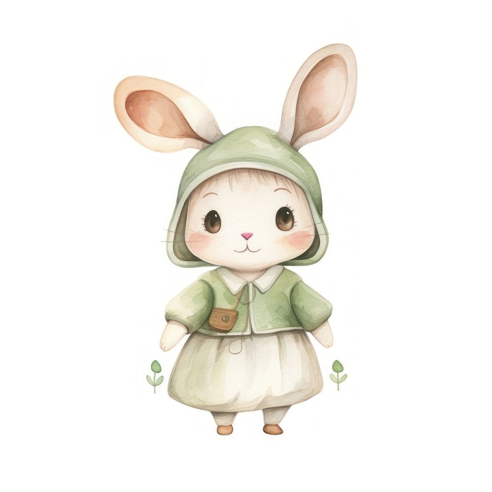 Rabbit nurse costume cartoon cute toy. AI generated Image by rawpixel.