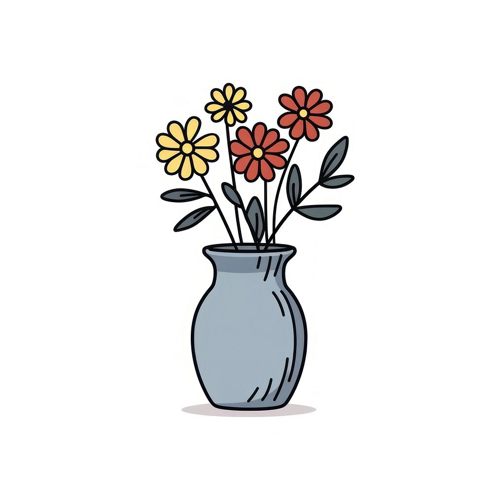 Vase flower plant jar creativity. AI generated Image by rawpixel.