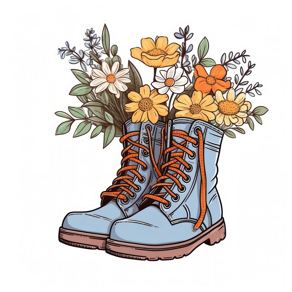 Flower shoe footwear plant. AI generated Image by rawpixel.