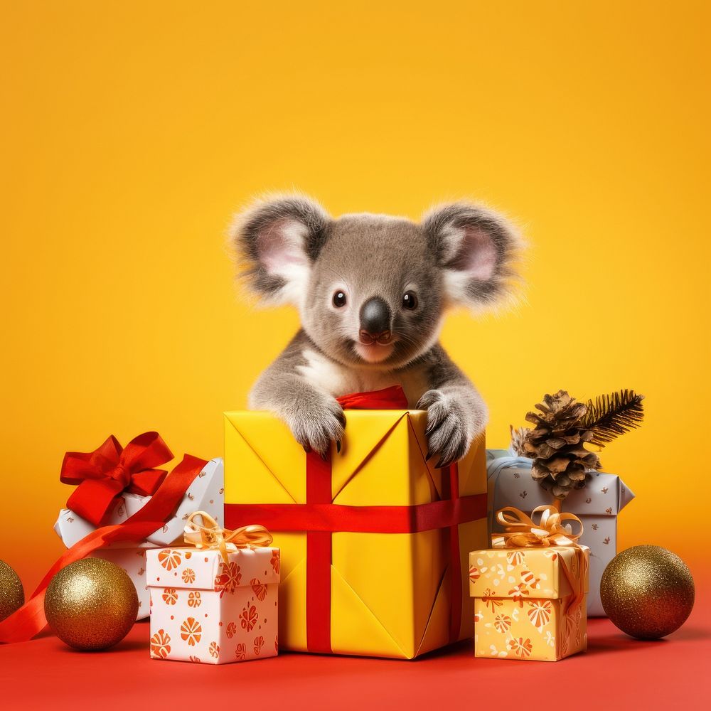 Christmas mammal animal yellow. 