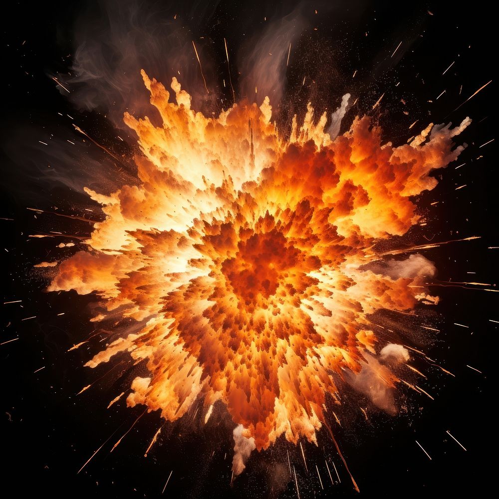 Bomb explosion effect photo