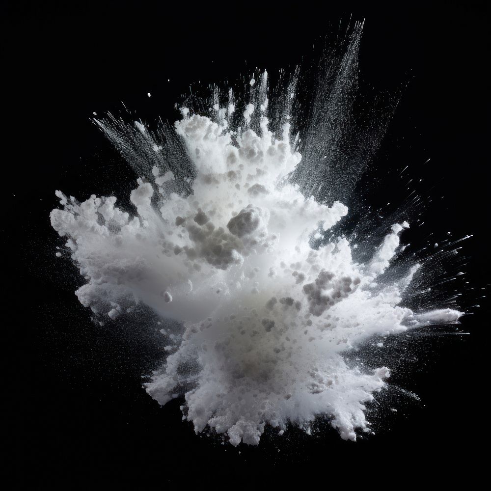 Powder explosion effect photo