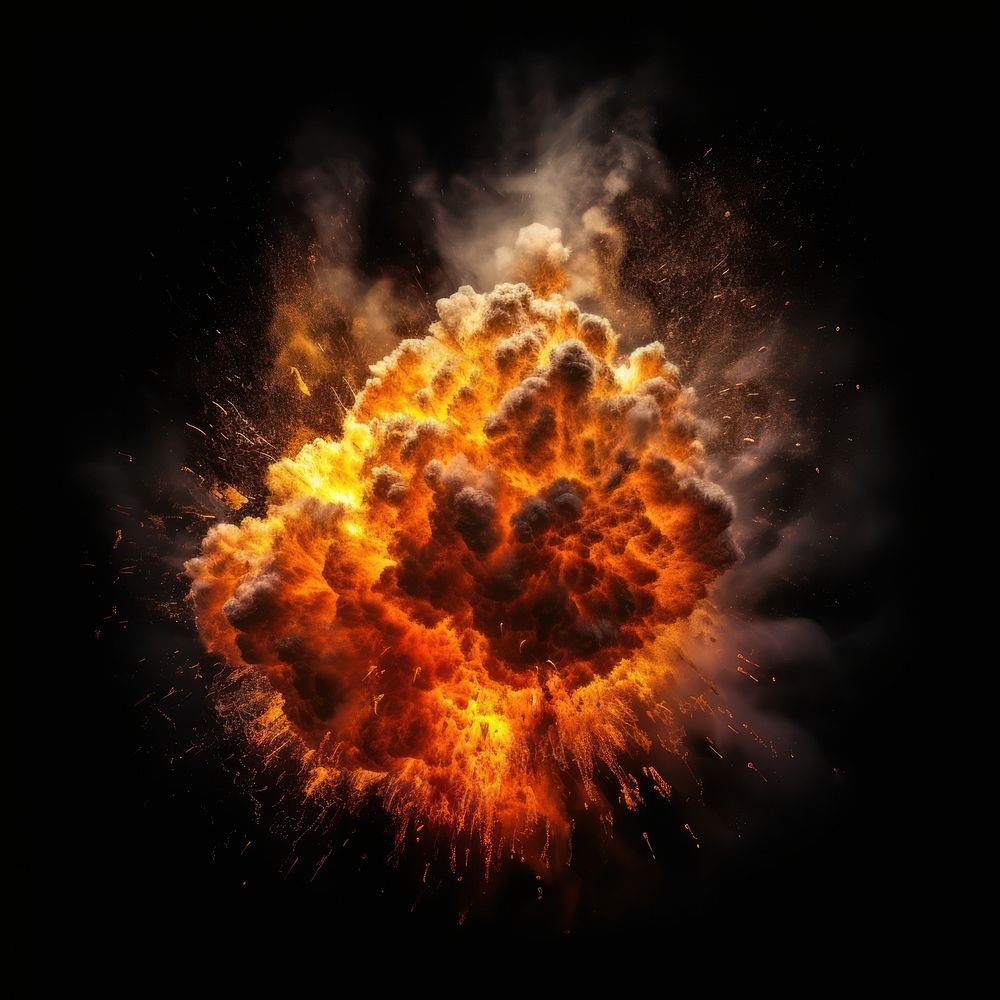 Bomb explosion effect photo