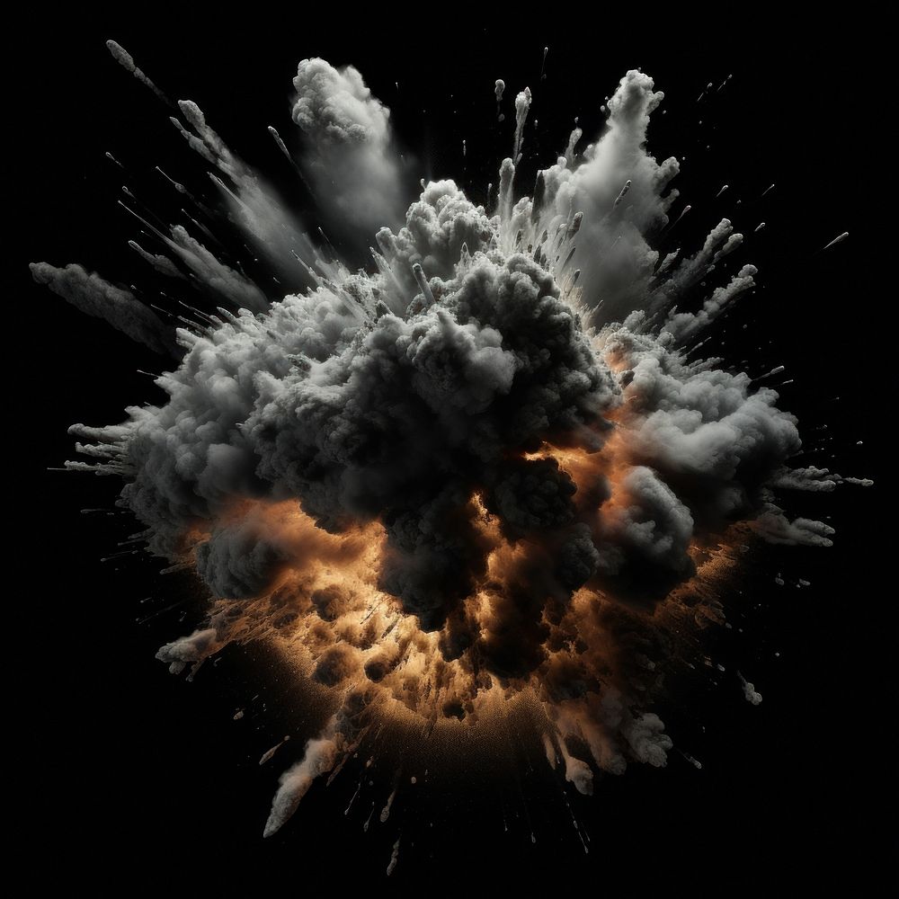 Large explosion exploding fireworks abstract. AI generated Image by rawpixel.