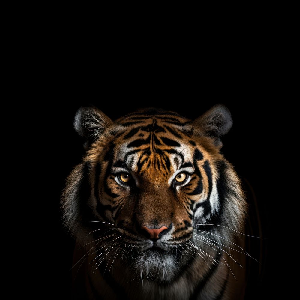 Tiger tiger wildlife portrait. AI generated Image by rawpixel.