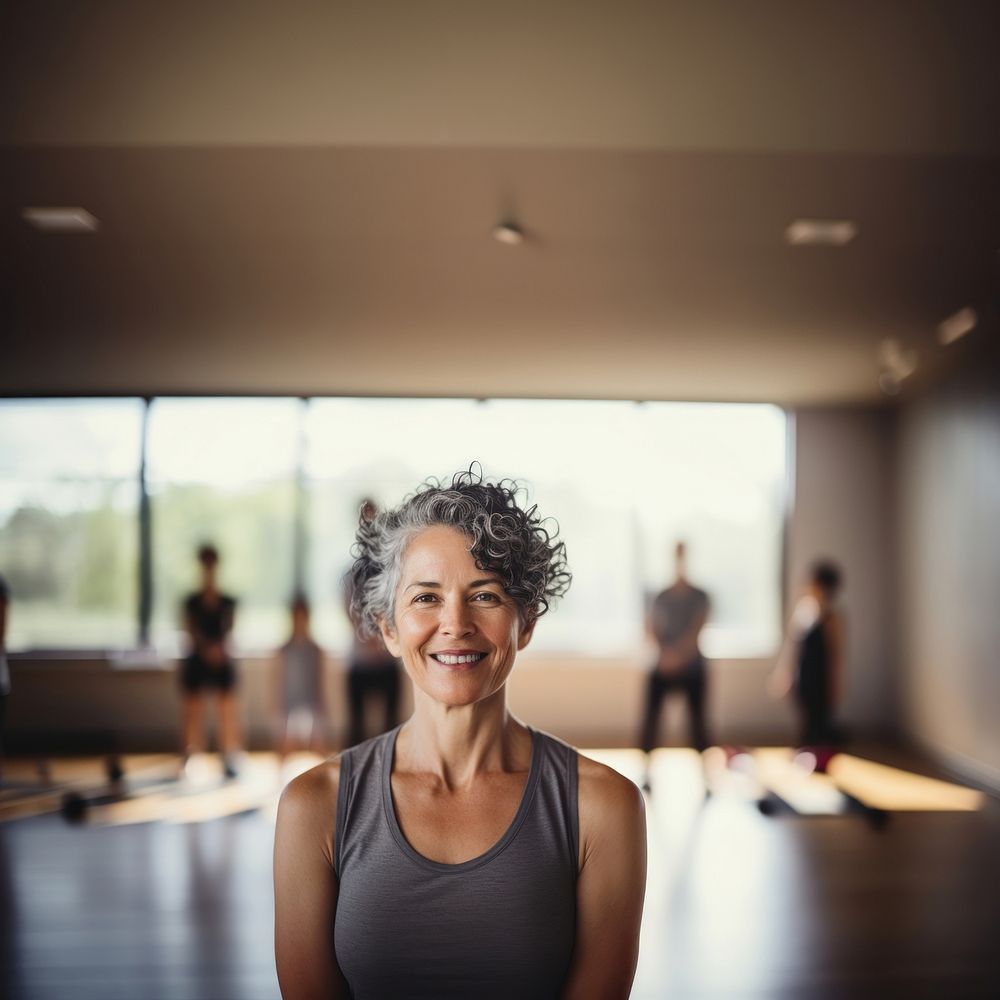 Adult woman yoga determination. AI generated Image by rawpixel.