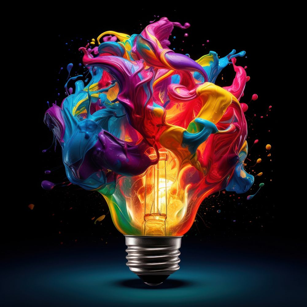 Bulb creativity lightbulb lighting. AI | Free Photo Illustration - rawpixel