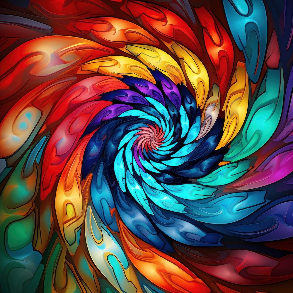 Spiral design pattern art backgrounds. AI generated Image by rawpixel.