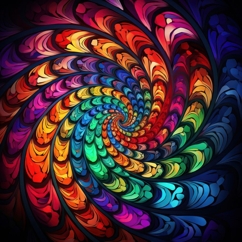 Spiral design pattern purple art. AI generated Image by rawpixel.
