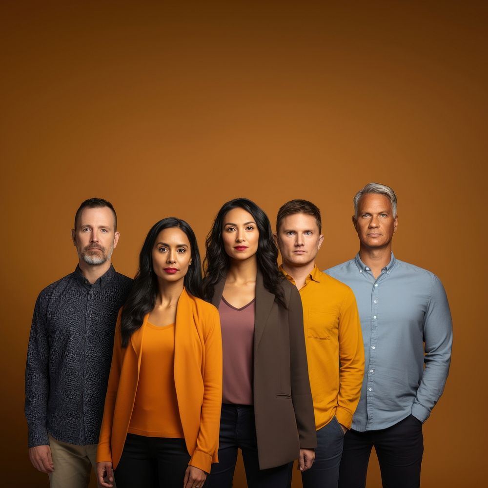 Diversity standing people adult. AI generated Image by rawpixel.