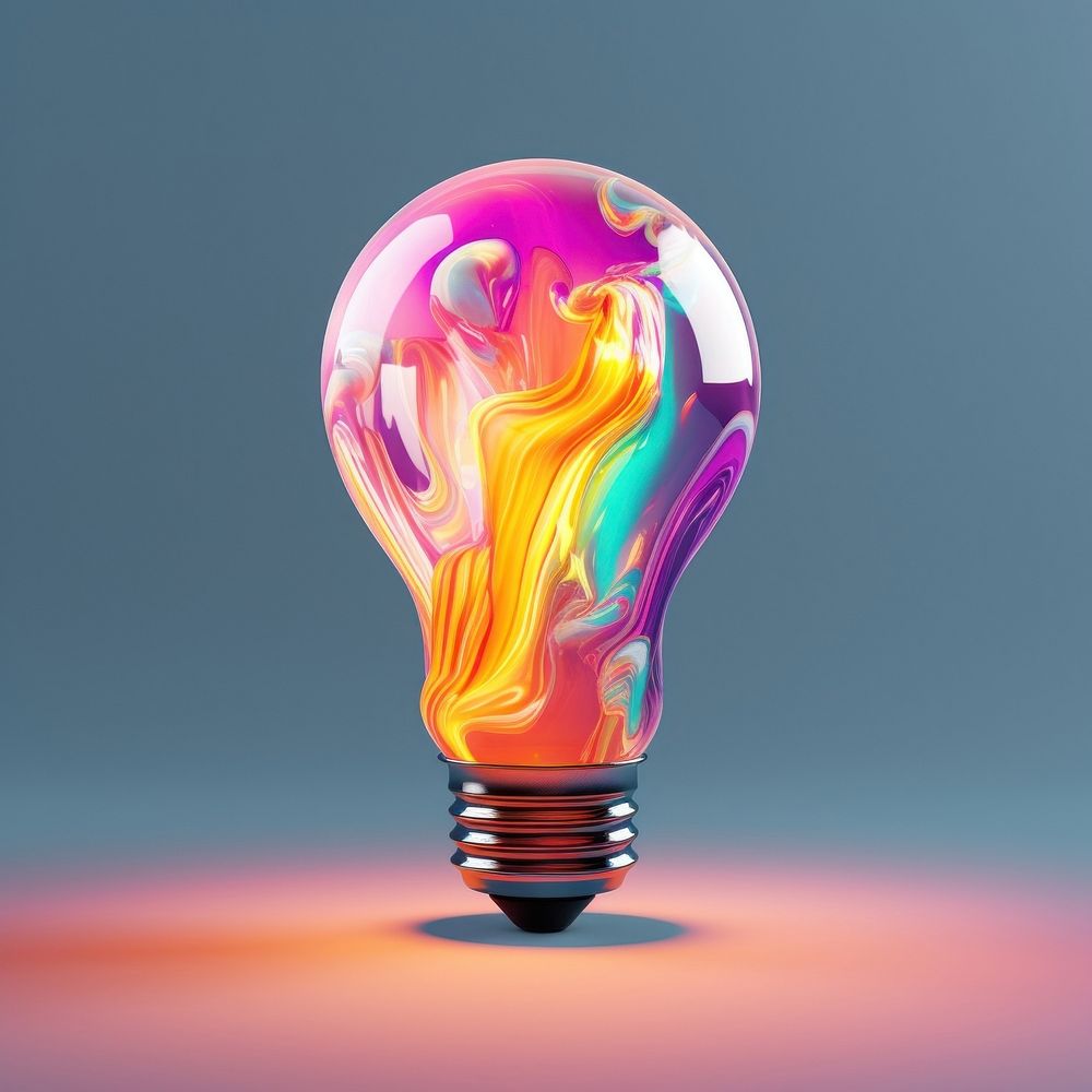 Lightbulb illuminated electricity innovation. AI generated Image by rawpixel.