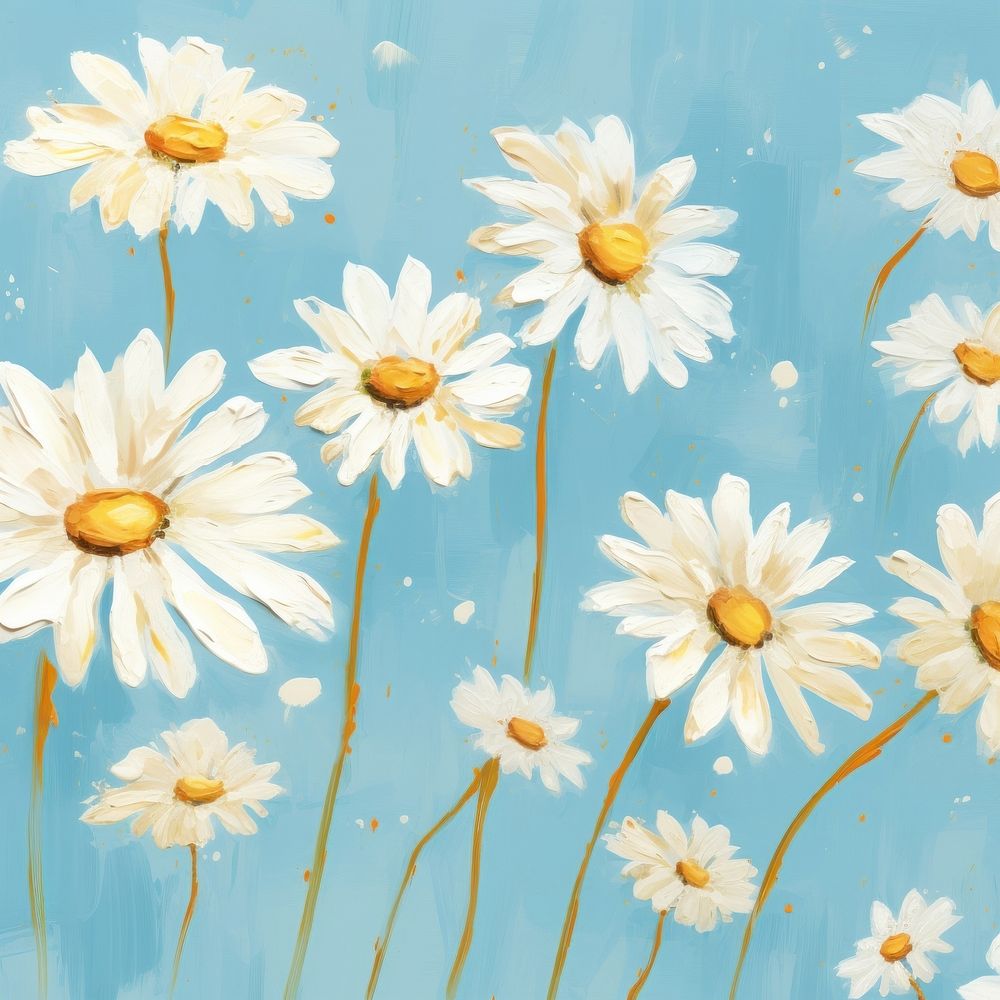 Cute daisy pattern flower petal. 