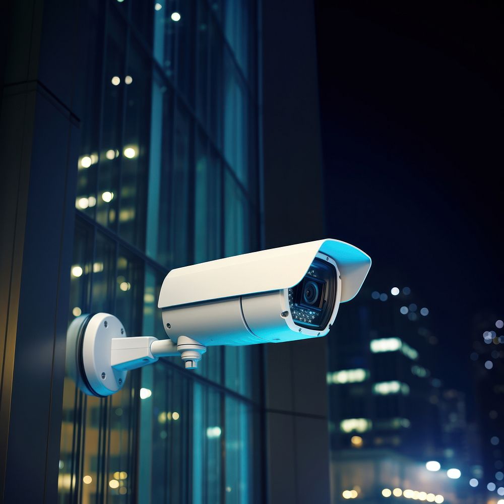 Security technology surveillance CCTV camera. 