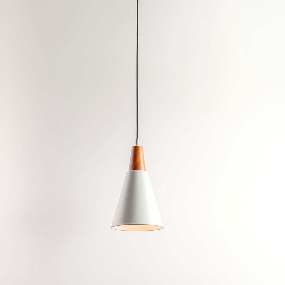 A small minimal long ceiling lamp lampshade electricity chandelier. AI generated Image by rawpixel.