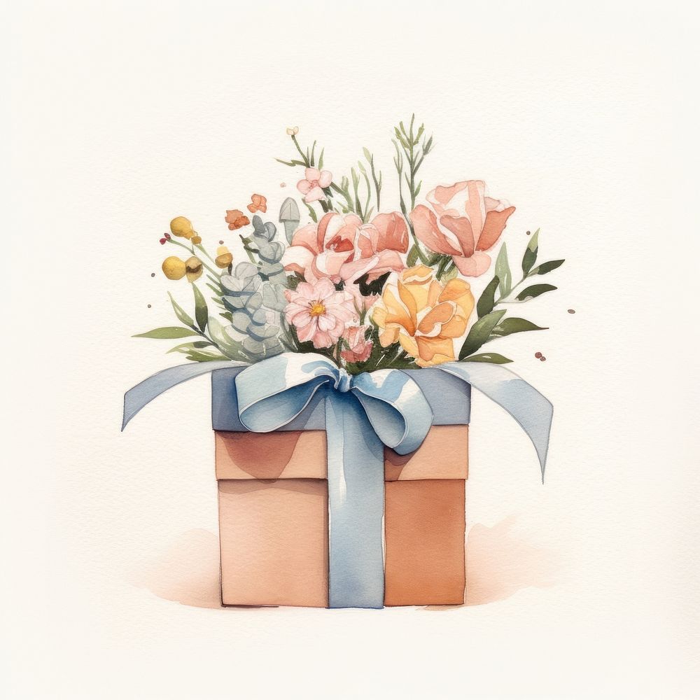 Flower ribbon paper plant. AI generated Image by rawpixel.