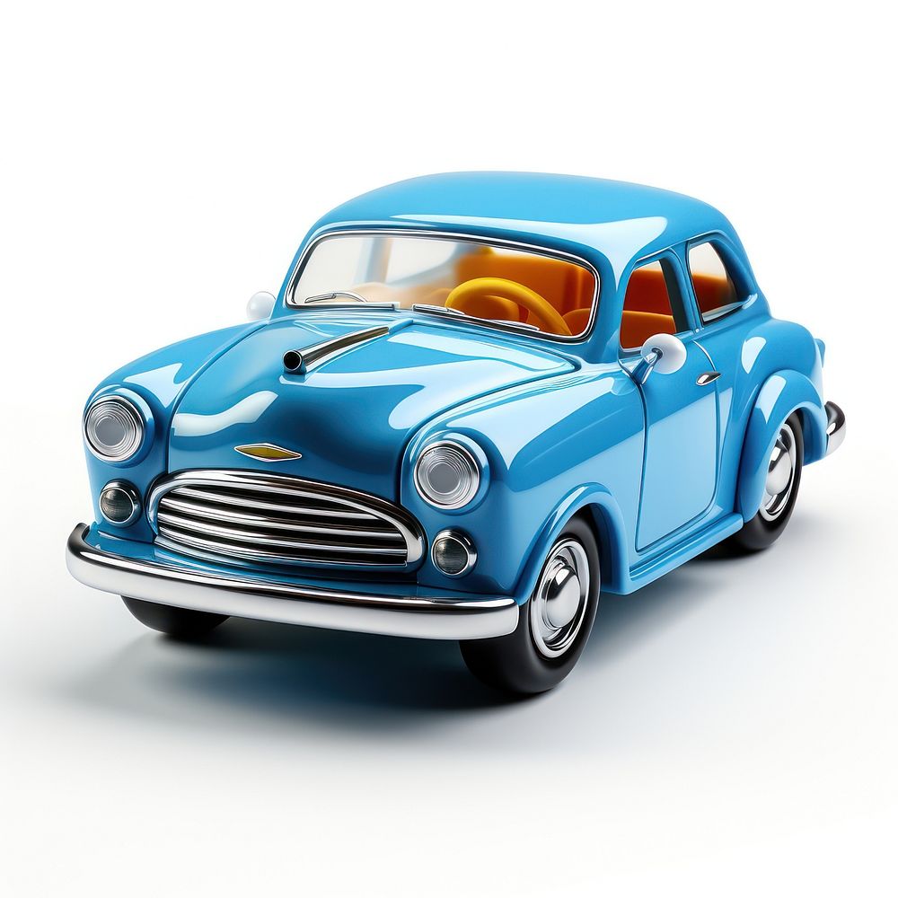 Blue car toy vehicle white background transportation. AI generated Image by rawpixel.